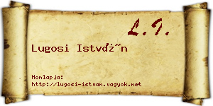 Lugosi István névjegykártya