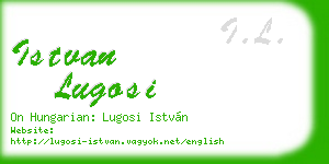 istvan lugosi business card